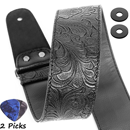 PU Leather Western Vintage 60's Retro Guitar Strap