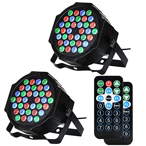 LUNSY DJ Par Lights, 36LEDs Stage Lighting
